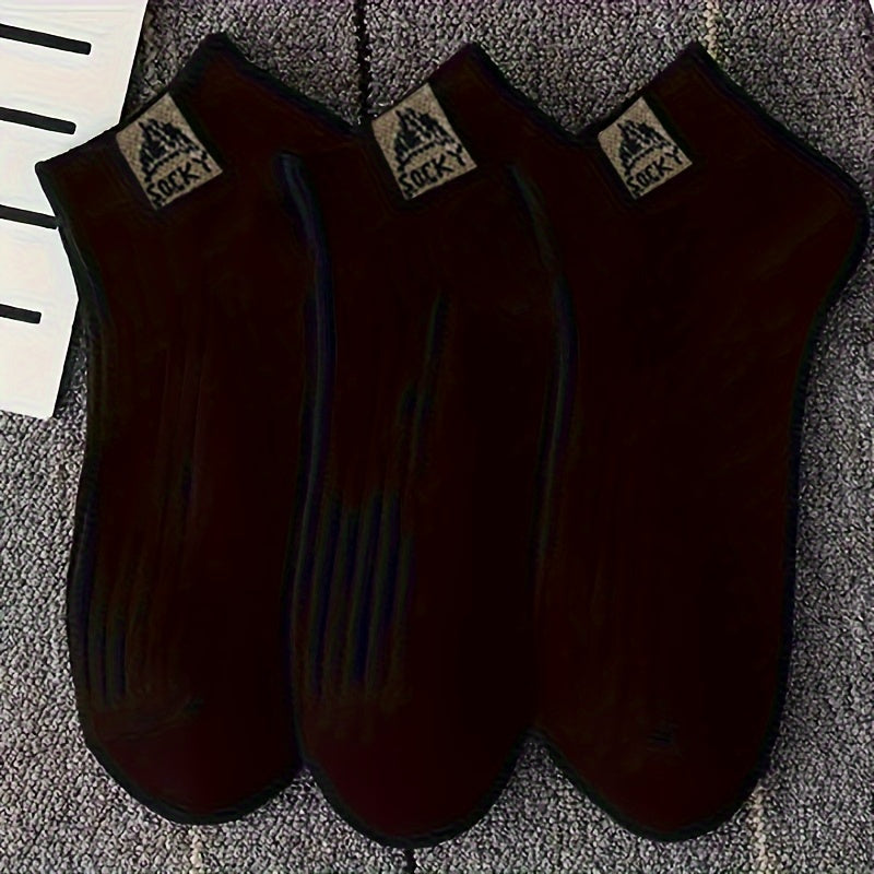 5 Pairs Unisex Simple Crew Socks