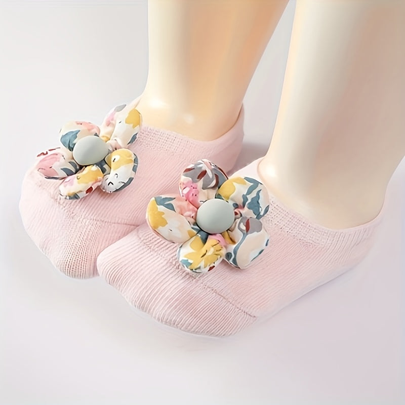 1 Pair Of Baby's Cotton Blend Socks
