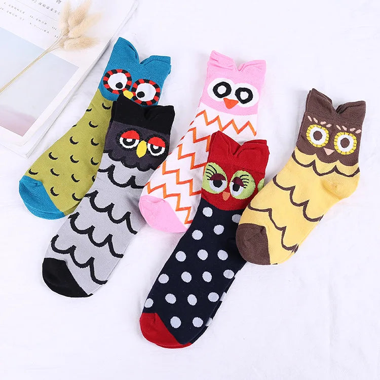 Owl Printed Socks