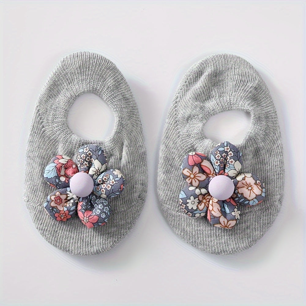 1 Pair Of Baby's Cotton Blend Socks