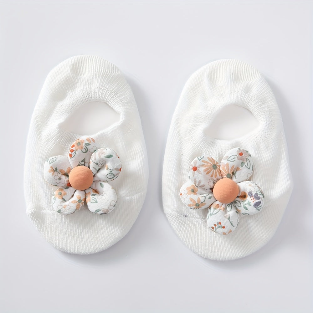 1 Pair Of Baby's Cotton Blend Socks