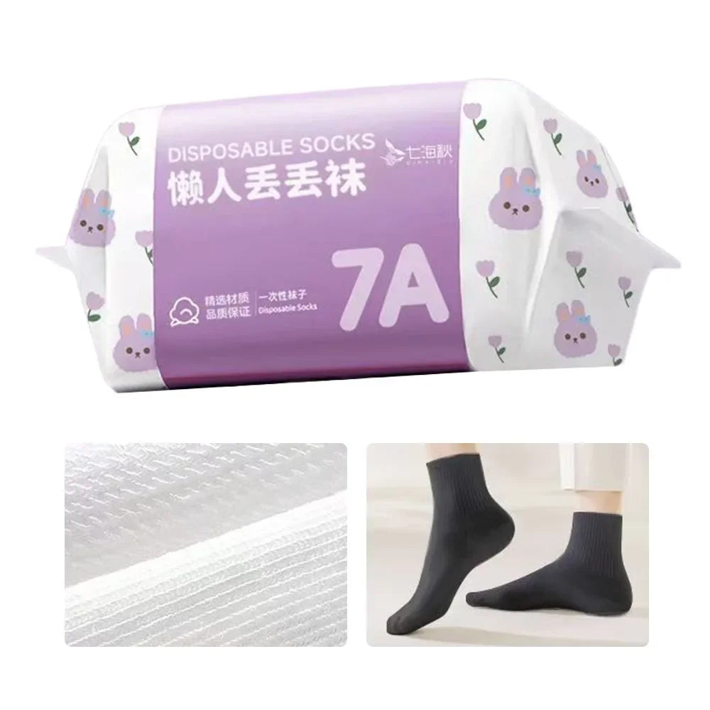 35-43 Disposable Foot Socks for Women and Men Soft Cozy Socks