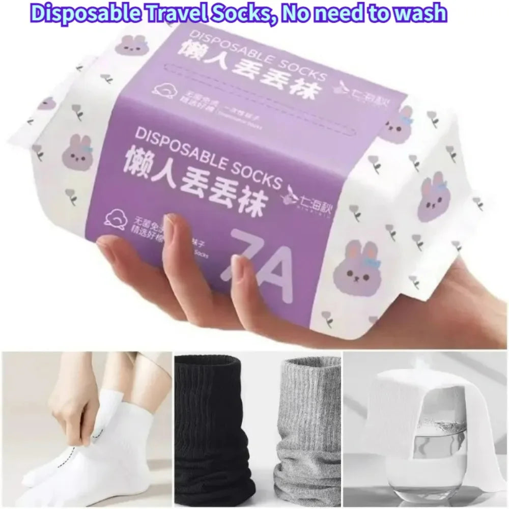 35-43 Disposable Foot Socks for Women and Men Soft Cozy Socks