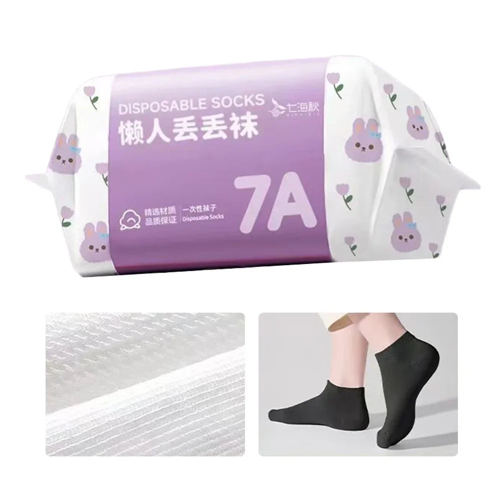 35-43 Disposable Foot Socks for Women and Men Soft Cozy Socks