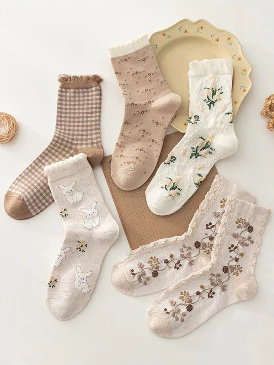 College Style Socks Autumn And Winter