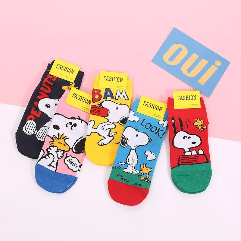Snoopy Women's Socks Cartoon Cotton Socks