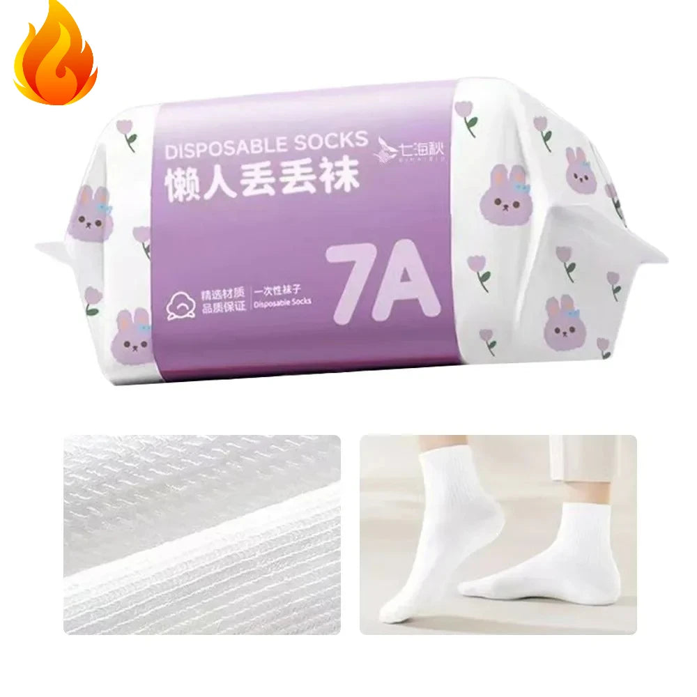 35-43 Disposable Foot Socks for Women and Men Soft Cozy Socks