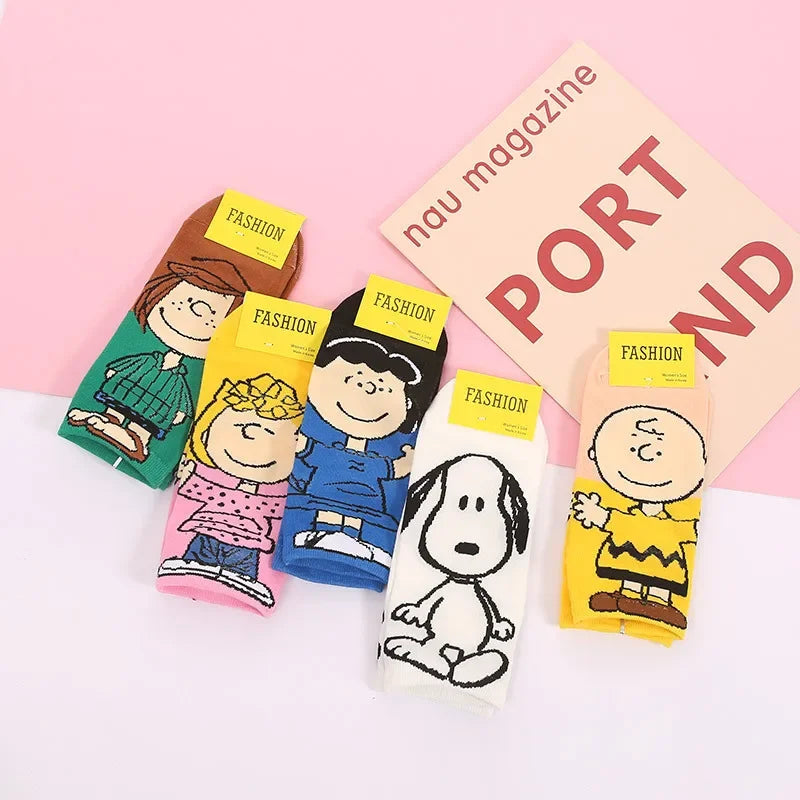 Snoopy Women's Socks Cartoon Cotton Socks
