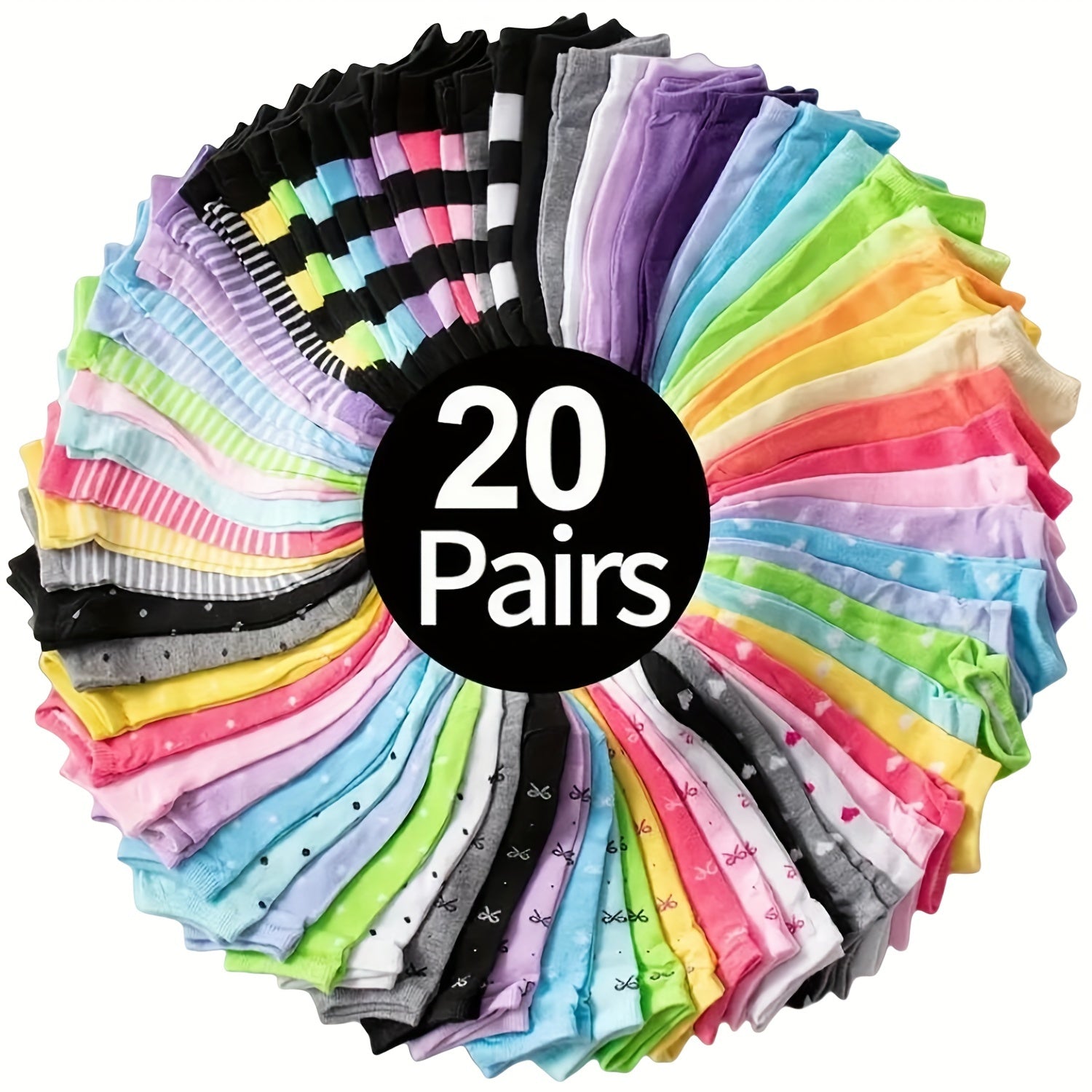 20 Pairs low cut Socks